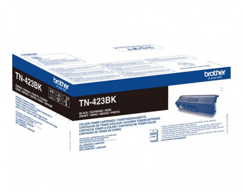 BROTHER TN423BK Toner Cartridge Zwart Hoge Capaciteit 6&period;500 pagina s voor Brother HL-L8260CDW&comma; L8360CDW