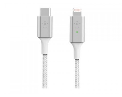 BELKIN Smart LED USB-C to Lightning Cable White