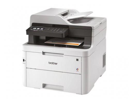 BROTHER MFCL3750CDWRF1 Multifunction 4-in-1 Color LED with Duplex Ethernet and Wi-Fi Network 24ppm in Black and Color