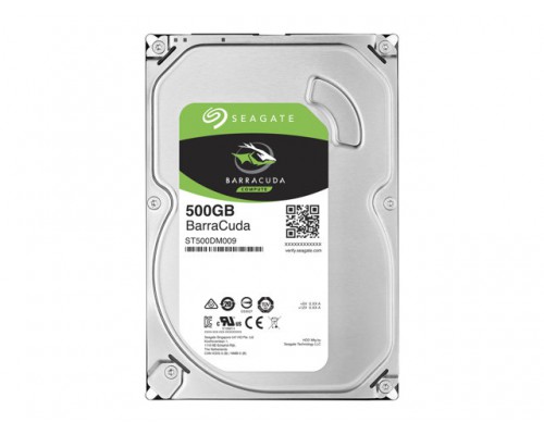SEAGATE Desktop Barracuda 7200 500GB HDD 7200rpm SATA serial ATA 6Gb&sol;s NCQ 32MB cache 3&period;5inch BLK