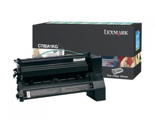 LEXMARK C782&comma; X782e tonercartridge zwart low capacity 6&period;000 pagina s 1-pack return program