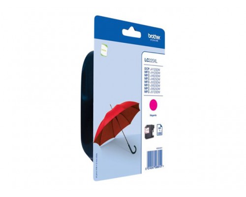 BROTHER LC-225XL inktcartridge magenta high capacity 1200 paginas 1-pack