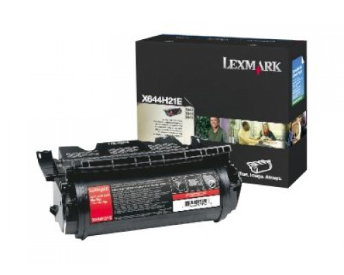 LEXMARK X644e&comma; X646dte tonercartridge zwart high yield 21&period;000 pagina s 1-pack