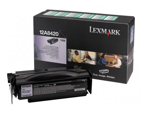 LEXMARK T430 tonercartridge zwart standard capacity 6&period;000 paginas 1-pack return program