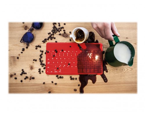 LOGITECH Keys-To-Go Apple Red &lpar;UK English &sol; US International&rpar;