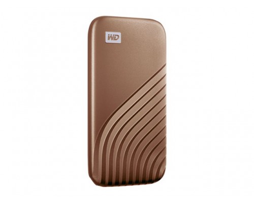 WD My Passport SSD 500GB Gold Cross Compatible USB 3&period;2 Gen-2 and USB-C 1050MB&sol;s Read 1000MB&sol;s Write PC & Mac Compatiable