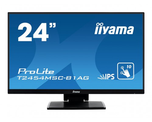 IIYAMA ProLite T2454MSC-B1AG 61cm 24inch PCAP 10-Points Touch Screen Anti Glare coating 1920x1080 IPS-panel Slim Bezel HDMI