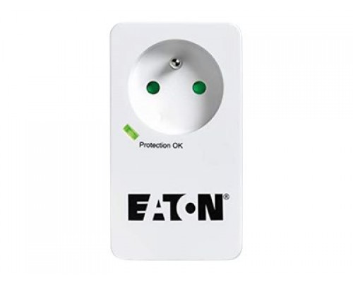 EATON Power Surge Socket 10A Protection Box 1 outlet FR with Tel &sol; Internet line protection USB