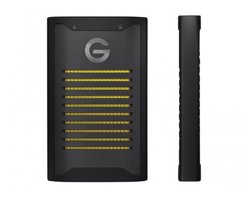 SANDISK Professional G-DRIVE ArmorLock SSD 2TB M&period;2 1000MB&sol;s USB-C 10Gbps Ultra-Rugged Encrypted Portable NVMe SSD - Black
