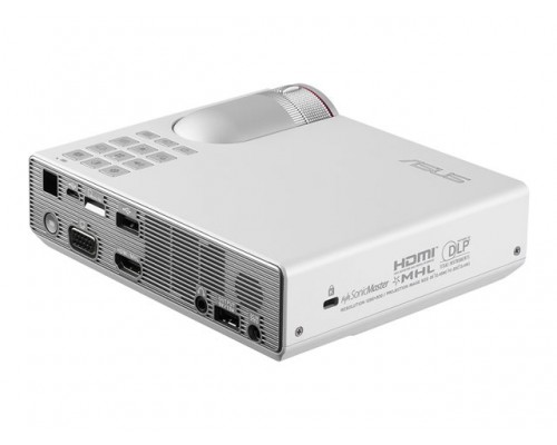 ASUS P3B Projector 25-100inch DLP LED 3D WXGA 1280x800 800 ANSILumen 16 7mio 0 43-3 44m 32dBa