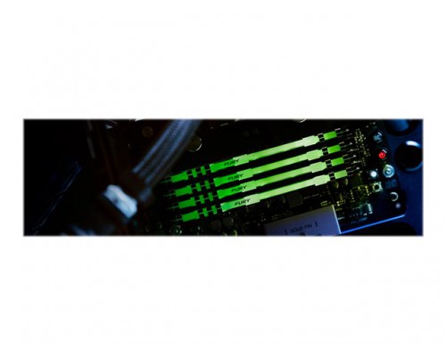 KINGSTON 128GB 2666MHz DDR4 CL16 DIMM Kit of 4 FURY Beast RGB