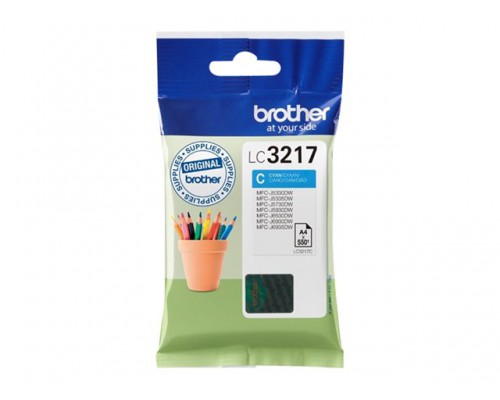 BROTHER LC-3217C Inkt Cyaan &lpar;550 pagina s&rpar;
