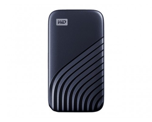 WD My Passport SSD 1TB Midnight Blue Cross Compatible USB 3&period;2 Gen-2 and USB-C 1050MB&sol;s Read 1000MB&sol;s Write PC & Mac Compatiable