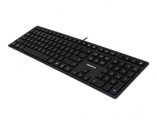 CHERRY KC 6000 Slim Corded Keyboard - USB - BLACK - US-Englisch with EURO Symbol &lpar;US&rpar;