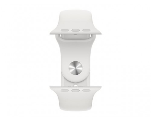 APPLE Watch Series 6 GPS 44mm Silver Aluminium Case with White Sport Band Regular