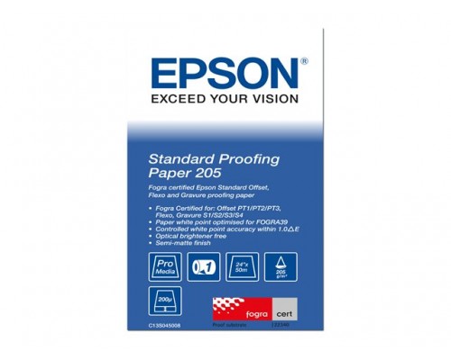 EPSON S045008 Standard proofing paper inktjet 205g&sol;m2 610mm x 50m 1 rol 1-pack