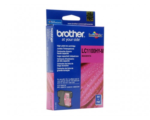 BROTHER LC-1100 inktcartridge magenta high capacity 16ml 750 pagina s 1-pack