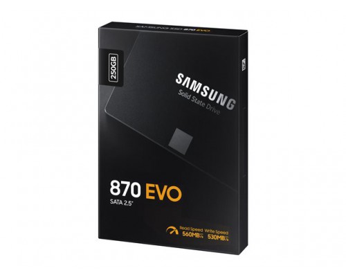 SAMSUNG SSD 870 EVO 250GB 2&period;5inch SATA 560MB&sol;s read 530MB&sol;s write