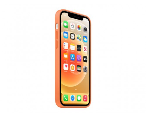 APPLE iPhone 12&sol;12 Pro Silicone Case with MagSafe - Kumquat