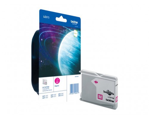 BROTHER LC-970 inktcartridge magenta standard capacity 300 paginas 1-pack blister zonder alarm