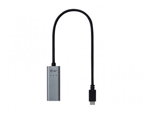 I-TEC USB-C Metal Gigabit Ethernet Adapter 1x USB-C to RJ-45 LED compatible with Thunderbolt 3
