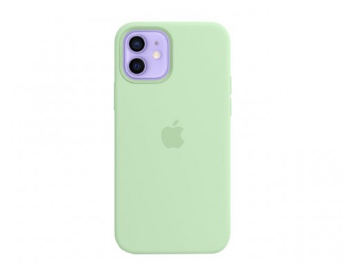 APPLE iPhone 12&sol;12 Pro Silicone Case with MagSafe - Pistachio