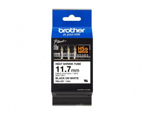 BROTHER Rubans thermo retractable&comma;11&period;7mm de large&comma; 1&period;5m de long &lpar;pour cables de 3&period;6 a 7mm de diametre&rpar;