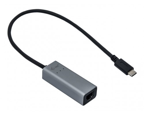 I-TEC USB-C Metal 2.5Gbps Ethernet Adapter 1x USB-C to RJ-45 LED compatible with Thunderbolt 3