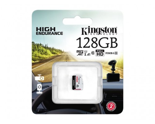 KINGSTON 128GB microSDXC Endurance 95R/45W C10 A1 UHS-I Card Only