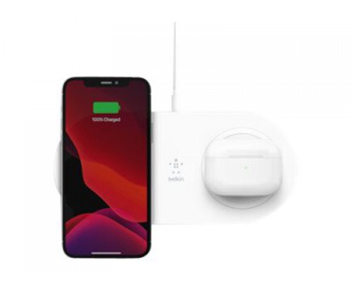 BELKIN BOOST CHARGE Wireless Charging Dual Pads 15W Power Supply Included White