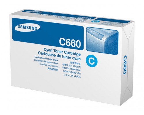SAMSUNG CLP-C660B&sol;ELS High Yield Cyan Toner Cartridge