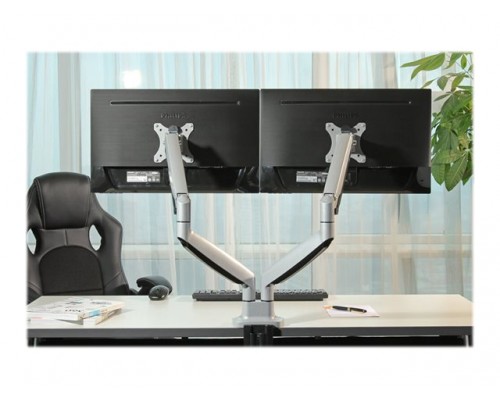 NEOMOUNTS BY NEWSTAR NeoMounts Desk mount 10 - 32inch 2 screen silver