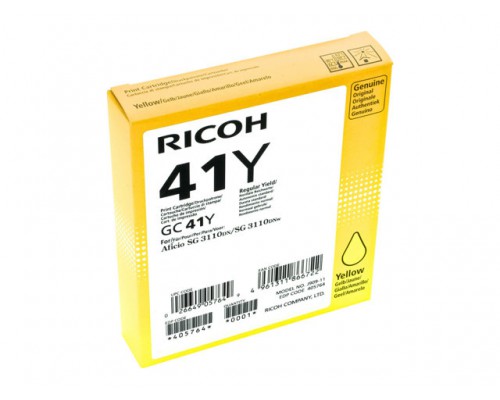 RICOH GC-41Y gel cartridge geel high capacity 2&period;200 pagina s 1-pack