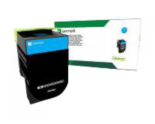 LEXMARK 3K Return Program Cyan Toner Cartridge CS&sol;CX317 417 517