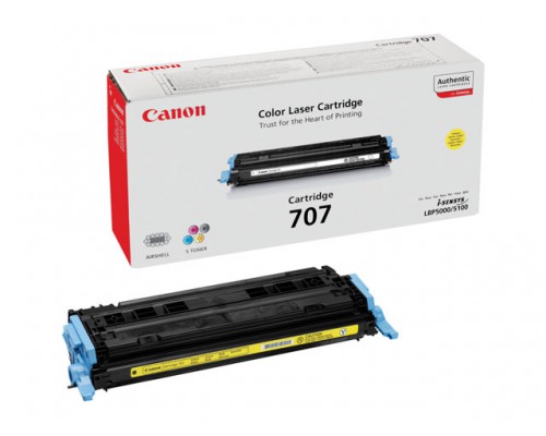 CANON 707 tonercartridge geel standard capacity 2.000 paginas 1-pack