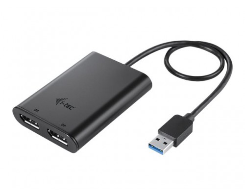 I-TEC USB 3.0 Display Port 2x DP 4K Ultra HD 4096x2160/60Hz Display Adapter with  DisplayLink Chip 6950 for MacOS Windows Android
