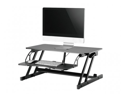 NEOMOUNTS BY NEWSTAR NS-WS200BLACK Workstation - sit-stand workplace height adjustment&colon; 15-40