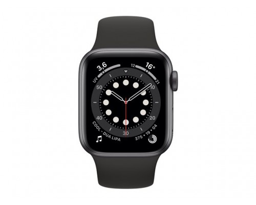 APPLE Watch Series 6 GPS 40mm Space Gray Aluminium Case with Black Sport Band Regular