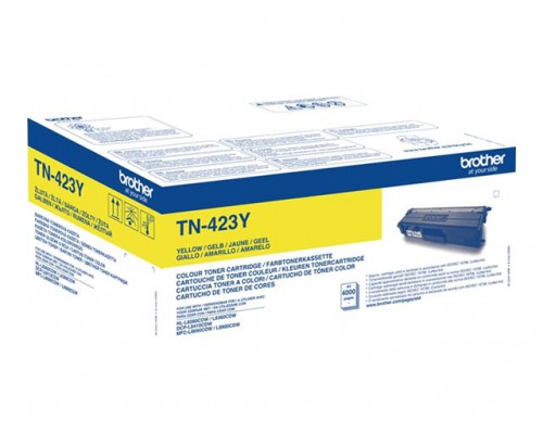 BROTHER TN423Y Toner Cartridge Geel Hoge Capaciteit 4&period;000 pagina s voor Brother HL-L8260CDW&comma; L8360CDW