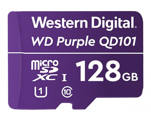 WD Purple 128GB Surveillance microSD XC Class - 10 UHS 1