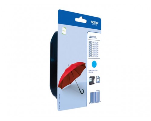 BROTHER LC-225XL inktcartridge cyaan high capacity 1200 paginas 1-pack