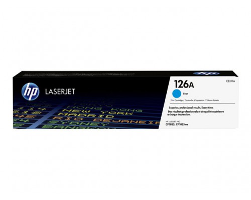 HP 126A LaserJet originele toner cartridge cyaan standard capacity 1&period;000 paginas 1-pack