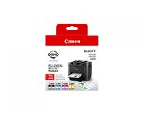 CANON PGI-2500XL B&sol;C&sol;M&sol;Y inktcartridge zwart en drie kleuren high capacity multipack