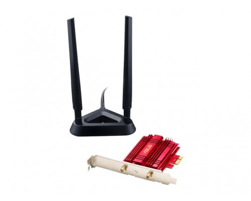 ASUS WL PCE-AC56 AC1200 PCIe DB Adapter - 867/400Mbps TurboQam up to 400Mbps 2 x High gain adjustable antennas
