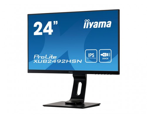 IIYAMA XUB2492HSN-B1 24inch FHD 16&colon;9 250cd&sol;m2 4ms HDMI DP Black