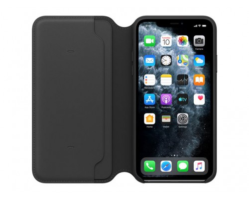 APPLE iPhone 11 Pro Max Leather Folio - Black