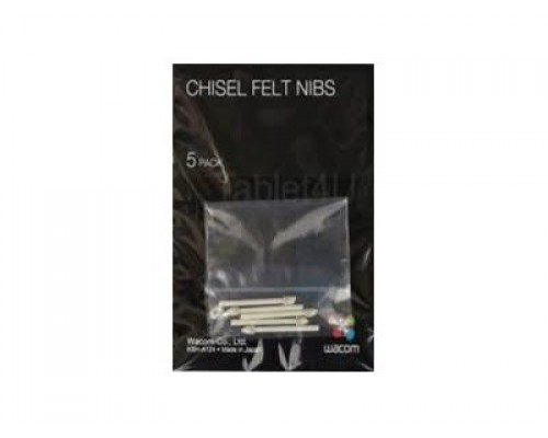 WACOM CHISEL FELT NIBS 5 PACK FOR I4
