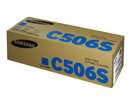 SAMSUNG CLT-C506S&sol;ELS Cyan Toner Cartridg