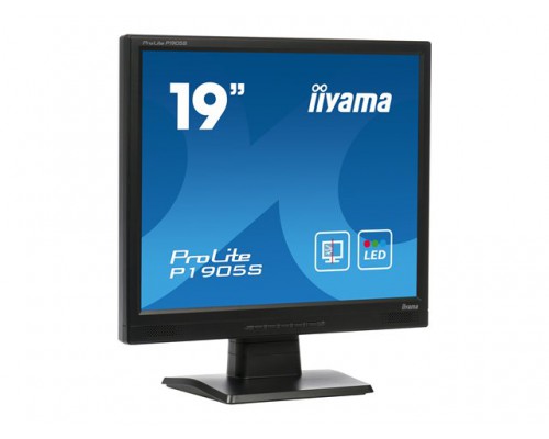 IIYAMA MON 19i TN LED 1280x1024 5ms VGA/DVI speakers zwart P1905S-B2