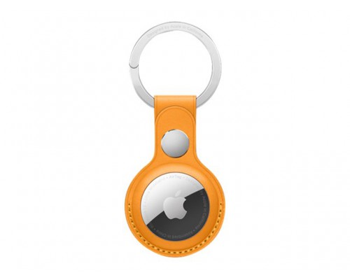 APPLE AirTag Leather Key Ring California Poppy